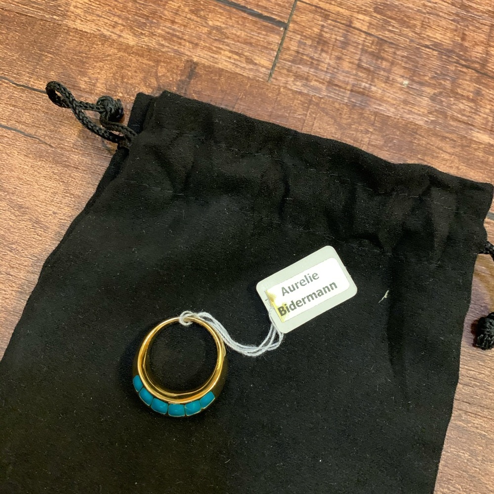 Aurelie Bidermann gold fine jewelry ring